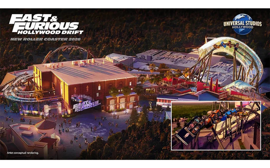Fast & Furious Hollywood Drift: Universal revela carrinhos da montanha-russa