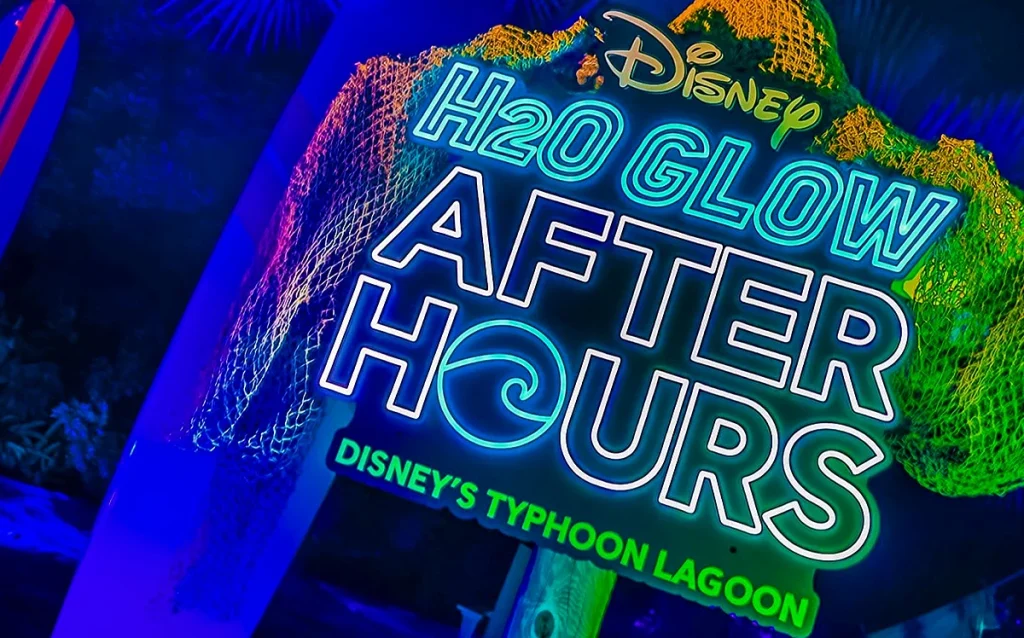H2O Glow After Hours no Typhoon Lagoon à noite