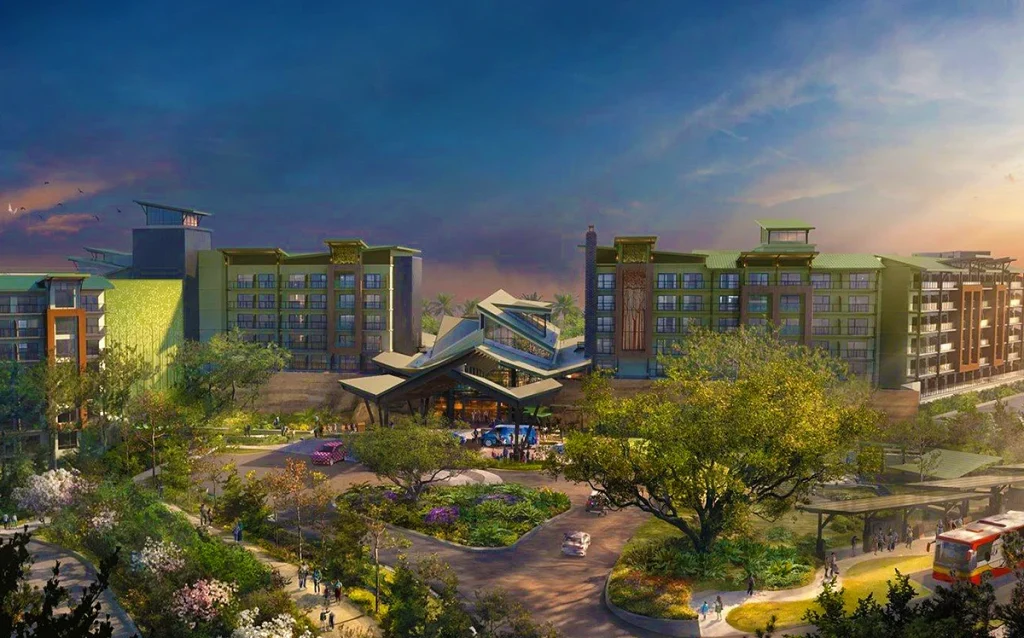 Fogos do Magic Kingdom vistos de novo hotel Disney, Disney Lakeshore Lodge