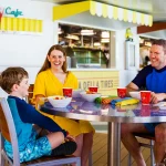 Restaurante temático no cruzeiro da Disney