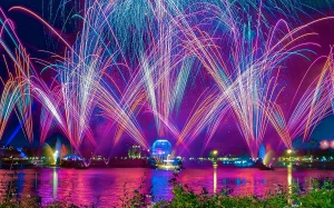 Fogos de artifício do 4 de Julho nos parques de Orlando