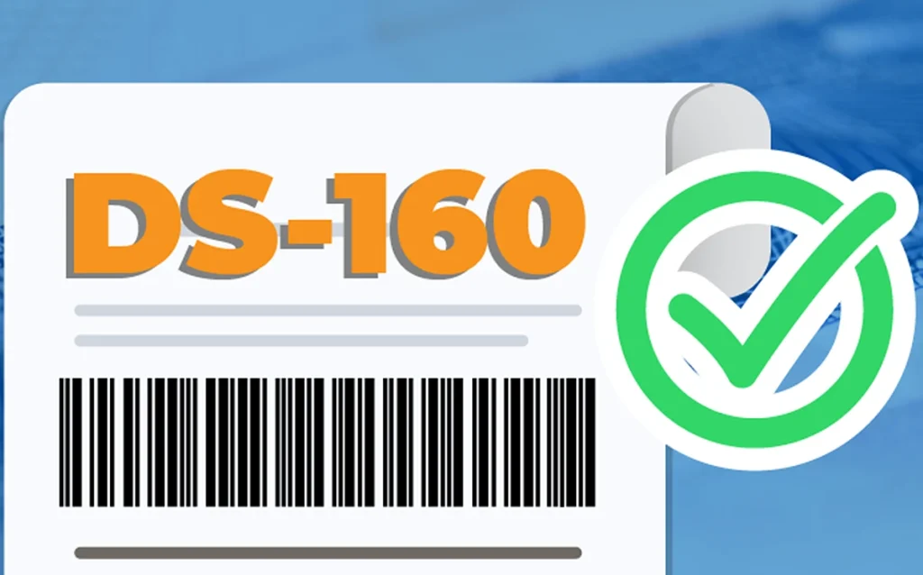 Pessoa preenchendo o formulário DS-160 para solicitar o visto americano