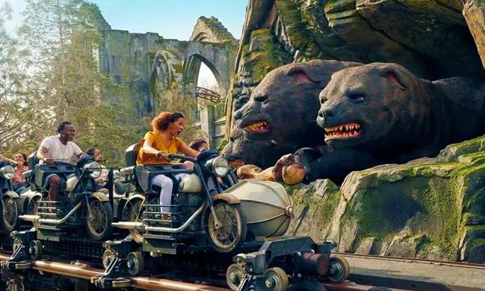 Hagrid's Magical Creatures Motorbike Adventure no Islands of Adventure sem Express Pass