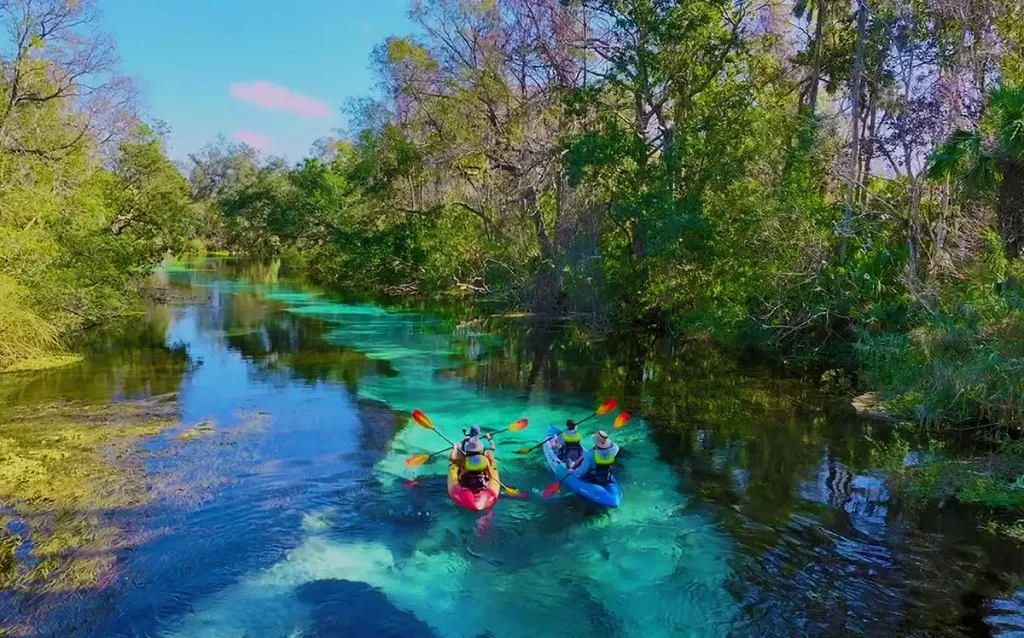 Conheça Weeki Wachee Springs, o parque das sereias da Flórida. Veja como chegar, quanto custa e se vale a pena saindo de Orlando. Descubra uma das atrações mais diferentes da Flórida com águas cristalinas, sereias e passeios de caiaque.
