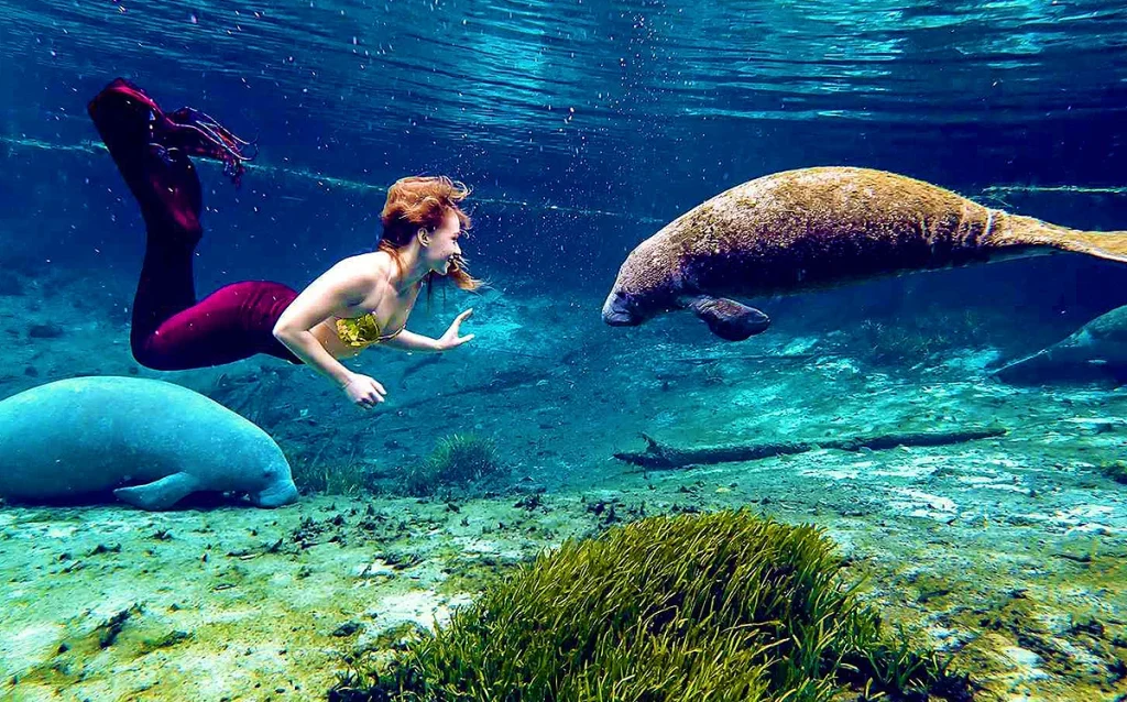 Conheça Weeki Wachee Springs, o parque das sereias da Flórida. Veja como chegar, quanto custa e se vale a pena saindo de Orlando. Descubra uma das atrações mais diferentes da Flórida com águas cristalinas, sereias e passeios de caiaque.