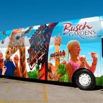 Veja como reservar o shuttle gratuito do Busch Gardens saindo de Orlando, quem pode usar, regras de cancelamento e taxa de no-show.