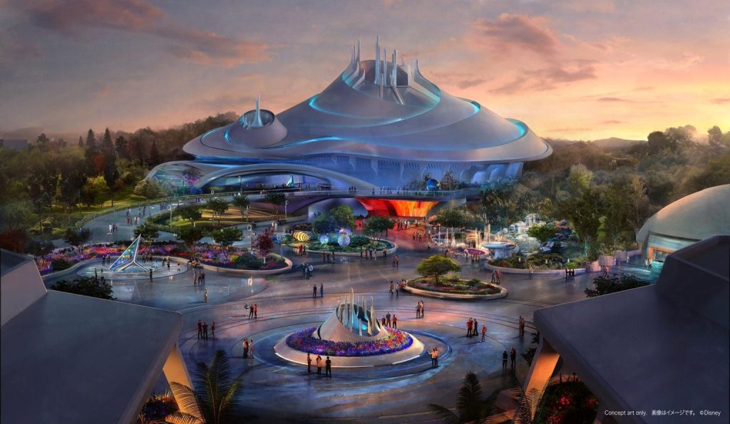 Conheça a Space Mountain Earthrise, nova atração da Tokyo Disneyland para 2027, e veja todas as novidades da Tomorrowland.