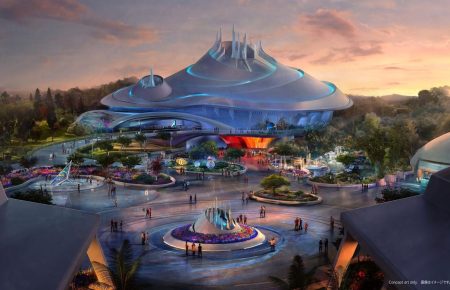 Conheça a Space Mountain Earthrise, nova atração da Tokyo Disneyland para 2027, e veja todas as novidades da Tomorrowland.