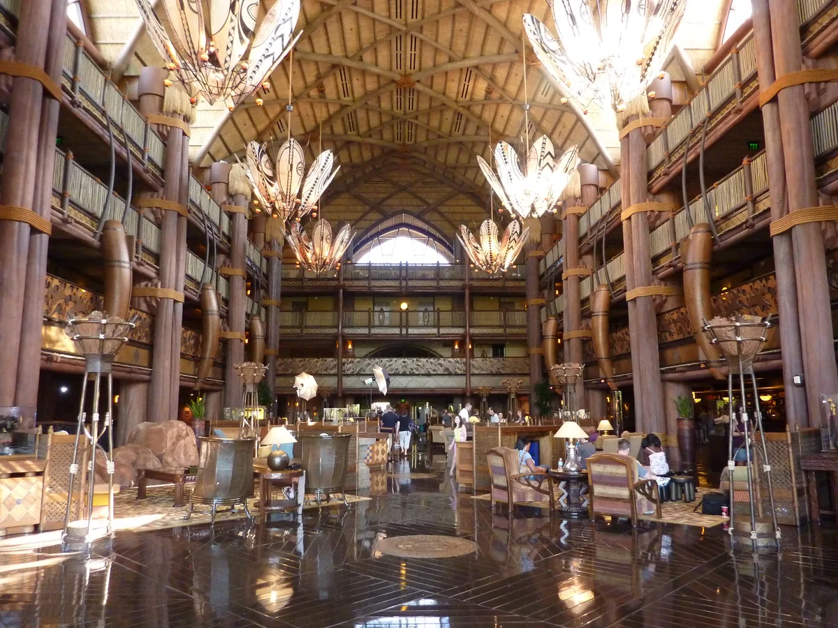 Lobby do Disney’s Animal Kingdom Lodge